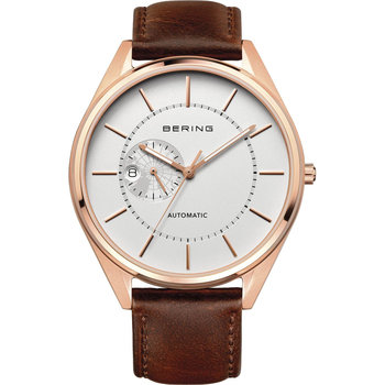 BERING Automatic Brown Leather Strap