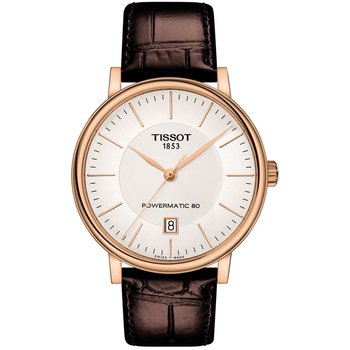 TISSOT T-Classic Carson Premium Automatic Brown Leather Strap