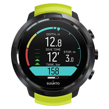 SUUNTO D5 with Lime Silicone