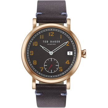 TED BAKER Logan Brown Leather Strap