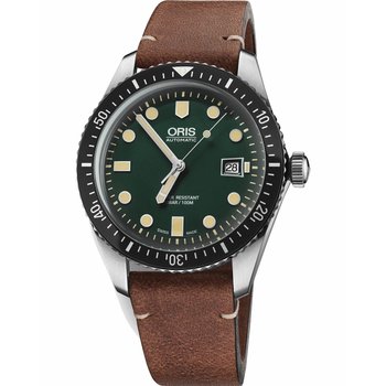 ORIS Divers Sixty-Five Automatic Brown Leather Strap