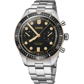 ORIS Divers Sixty-Five Automatic Chronograph Silver Stainless Steel Bracelet