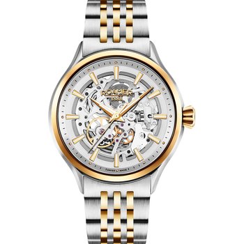ROAMER Competence Skeleton III Automatic Two Tone Stainless Steel Bracelet