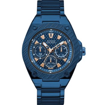 GUESS Mens Blue Stainless