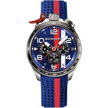 BOMBERG BOLT-68 RACING Chronograph Two Tone Rubber Strap