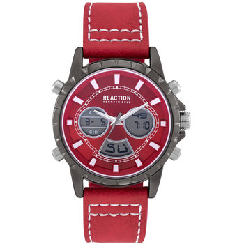 REACTION KENNETH COLE Ana-Digi Chronograph Red Synthetic Strap