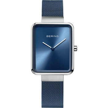 BERING Square Blue Stainless