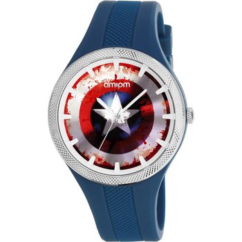 AM:PM Marvel Captain American Blue Silicone Strap