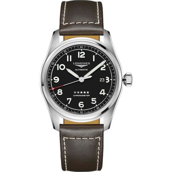 LONGINES Spirit Automatic Brown Leather Strap