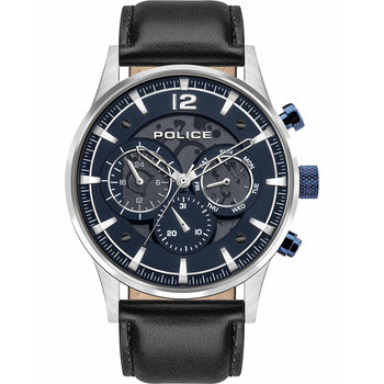 POLICE Dulac Black Leather