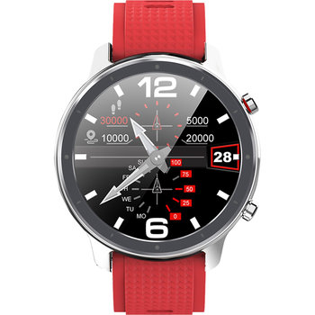 DAS.4 Smartwatch Chronograph Red Silicone Strap SG24