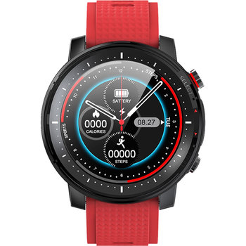 DAS.4 Smartwatch Chronograph Red Silicone Strap ST08