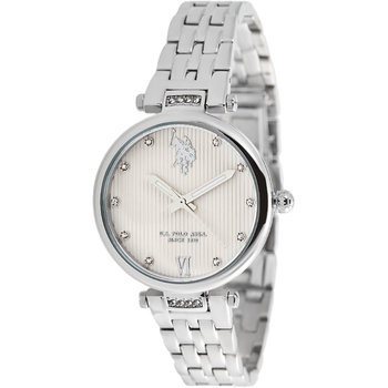 U.S.POLO Margot Crystals Silver Stainless Steel Bracelet