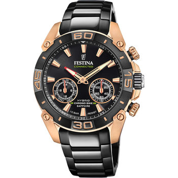 FESTINA Smartwatch Black Stainless Steel Bracelet Special Edition
