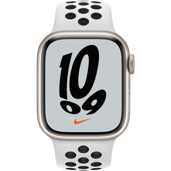 Apple Watch Nike Series 7 GPS 41mm Starlight Aluminium Case with Pure Platinum/Black Nike Sport Band
