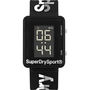 SUPERDRY Sports Chronograph Black Silicone Strap