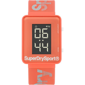 SUPERDRY Sports Chronograph Orange Silicone Strap