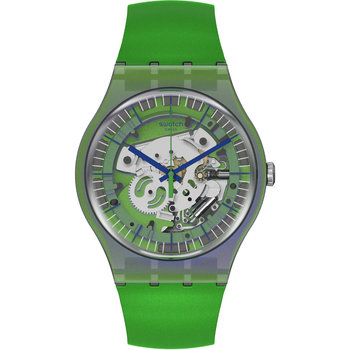SWATCH Gents Shimmer Green Silicone Strap