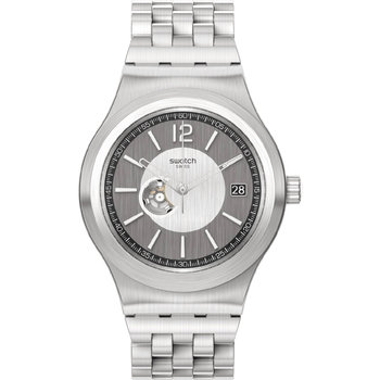 SWATCH Irony Movement De Curiosite Automatic Silver Stainless Steel Bracelet