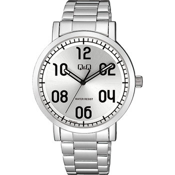 Q&Q Gents Silver Stainless Steel Bracelet