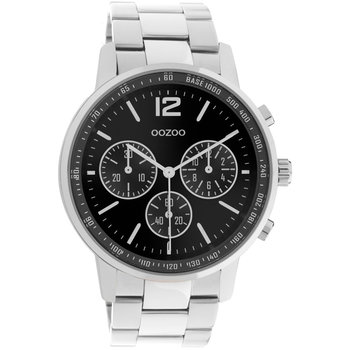 OOZOO Timepieces Chronograph Silver Stainless Steel Bracelet