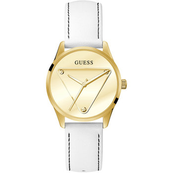 GUESS Emblem White Leather