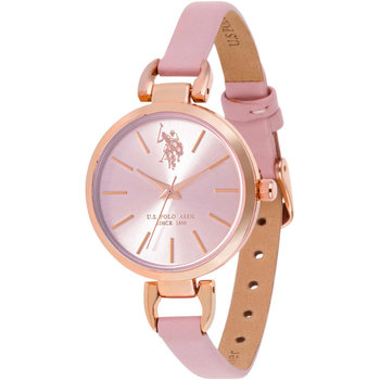 U.S.POLO Andrienne Pink Leather Strap