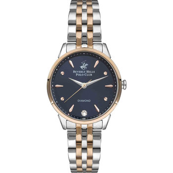 BEVERLY HILLS POLO CLUB Diamonds Two Tone Stainless Steel Bracelet