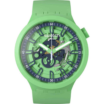 SWATCH Big Bold Fresh Squeeze Green Silicone Strap