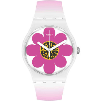 SWATCH Flower Hour Two Tone Silicone Strap