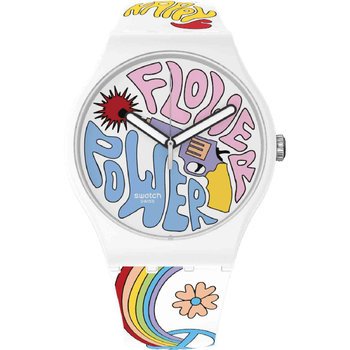 SWATCH Power of Peace Multicolor Silicone Strap