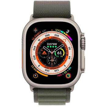 Apple Watch Ultra GPS + Cellular 49mm with Green Alpine Loop - Medium