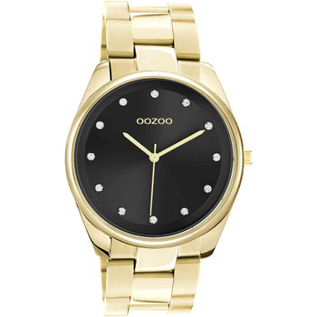 OOZOO Timepieces Crystals Gold Stainless Steel Bracelet