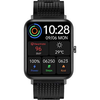DAS.4 SU02 Smartwatch Black Silicone Strap