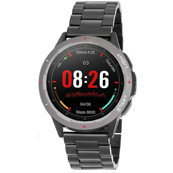 3GUYS Smartwatch Grey Stainless Steel Bracelet
