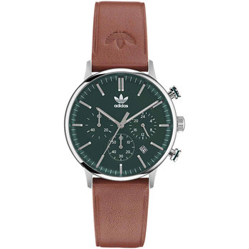ADIDAS ORIGINALS Code One Chronograph Brown Leather Strap