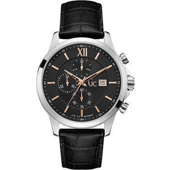 GUESS Collection Executive Chronograph Black Leather Strap