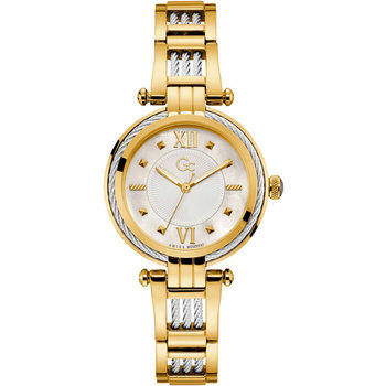 GUESS Collection Cable Bijou Two Tone Stainless Steel Bracelet