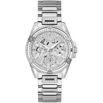 GUESS Queen Crystals Silver Stainless Steel Bracelet