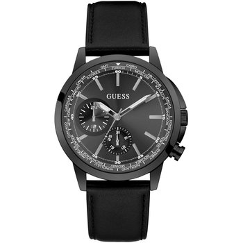 GUESS Spec Black Leather Strap