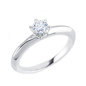 18ct White Gold Engagement Ring with Diamond by Savvidis (G.I.A.)