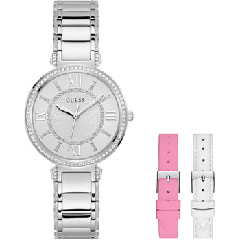 GUESS Montage Silver Stainless Steel Bracelet Gift Set