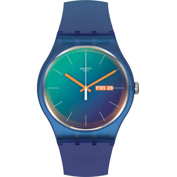 SWATCH Fade To Teal Multicolor Silicone Strap