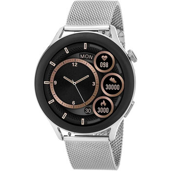 3GUYS Smartwatch Silver Stainless Steel Bracelet