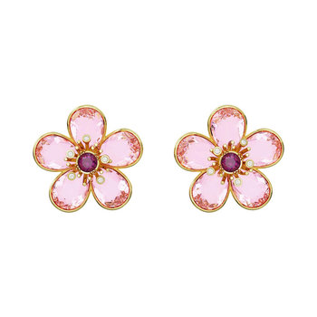 SWAROVSKI Pink Florere stud earrings Flower