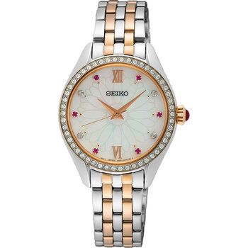 SEIKO Caprice Crystals Two Tone Stainless Steel Bracelet