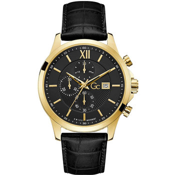GUESS Collection Executive Chronograph Black Leather Strap