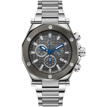 GUESS Collection Legacy Chronograph Silver Stainless Steel Bracelet