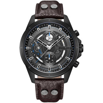 POLICE Malawi Brown Leather Strap