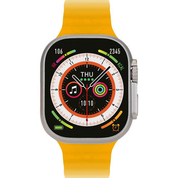 THORTON Geni Smartwatch Yellow Silicone Strap